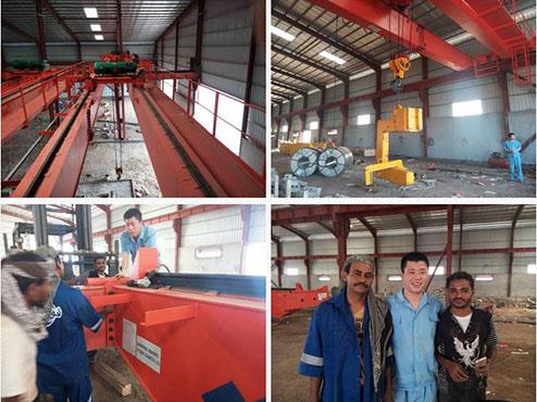 Installazione e messa in servizio complete della gru in Yemen.jpg Complete crane installation and commissioning in Yemen.jpg