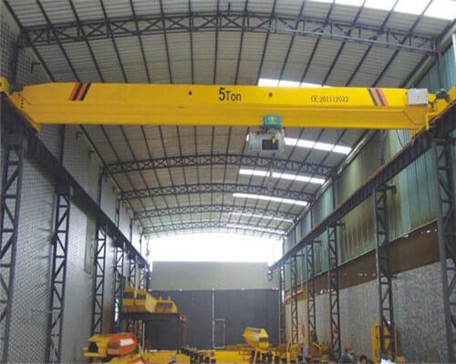 Gru a ponte a trave singola da 5 tonnellate con sollevamento elettrico.jpg 5 Ton Single Girder Overhead Crane with Electric Hoist.jpg