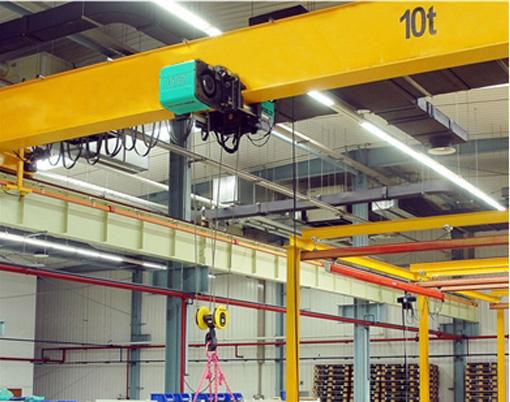 Gru a ponte a trave singola elettrica 10t.jpg 10t Electric Single Girder Overhead Crane.jpg