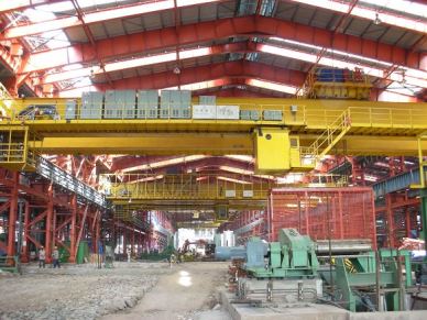 Gru a ponte a doppio ponte da 25 tonnellate